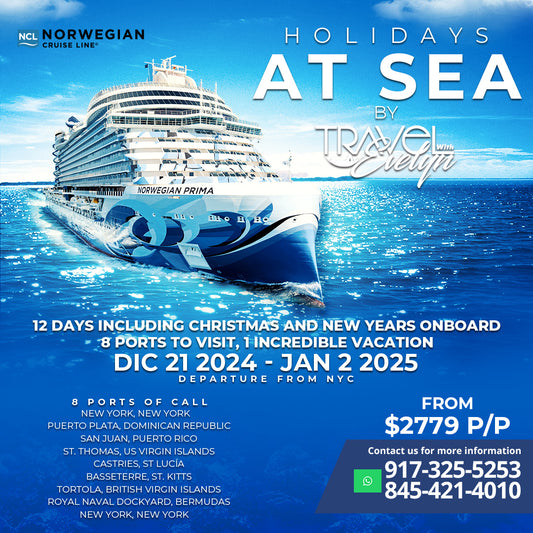 HOLIDAYS AT SEA BY TRAVEL WITH EVELYN, FROM $2779.00